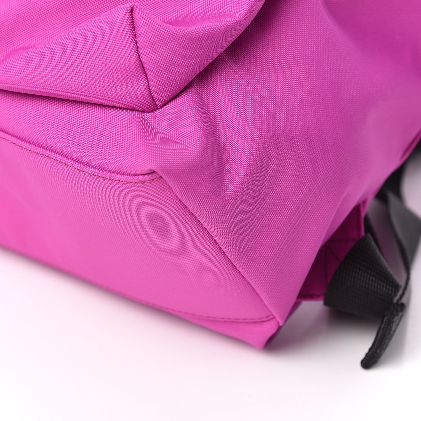 Sport Nylon Logo Embroidered S Wheel Backpack Fuchsia Black