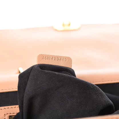 Burberry Trench Calfskin Large DK88 Top Handle Bag Pale Clementine 9 of 11