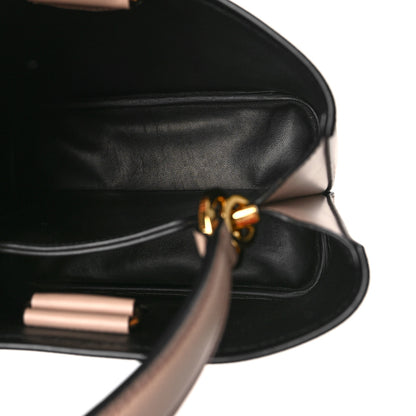 Prada Saffiano Cuir Medium Panier Bucket Bag Cipria Black 5 of 8