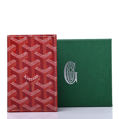 Goyard Goyardine Saint Pierre Card Holder Red 7 of 7