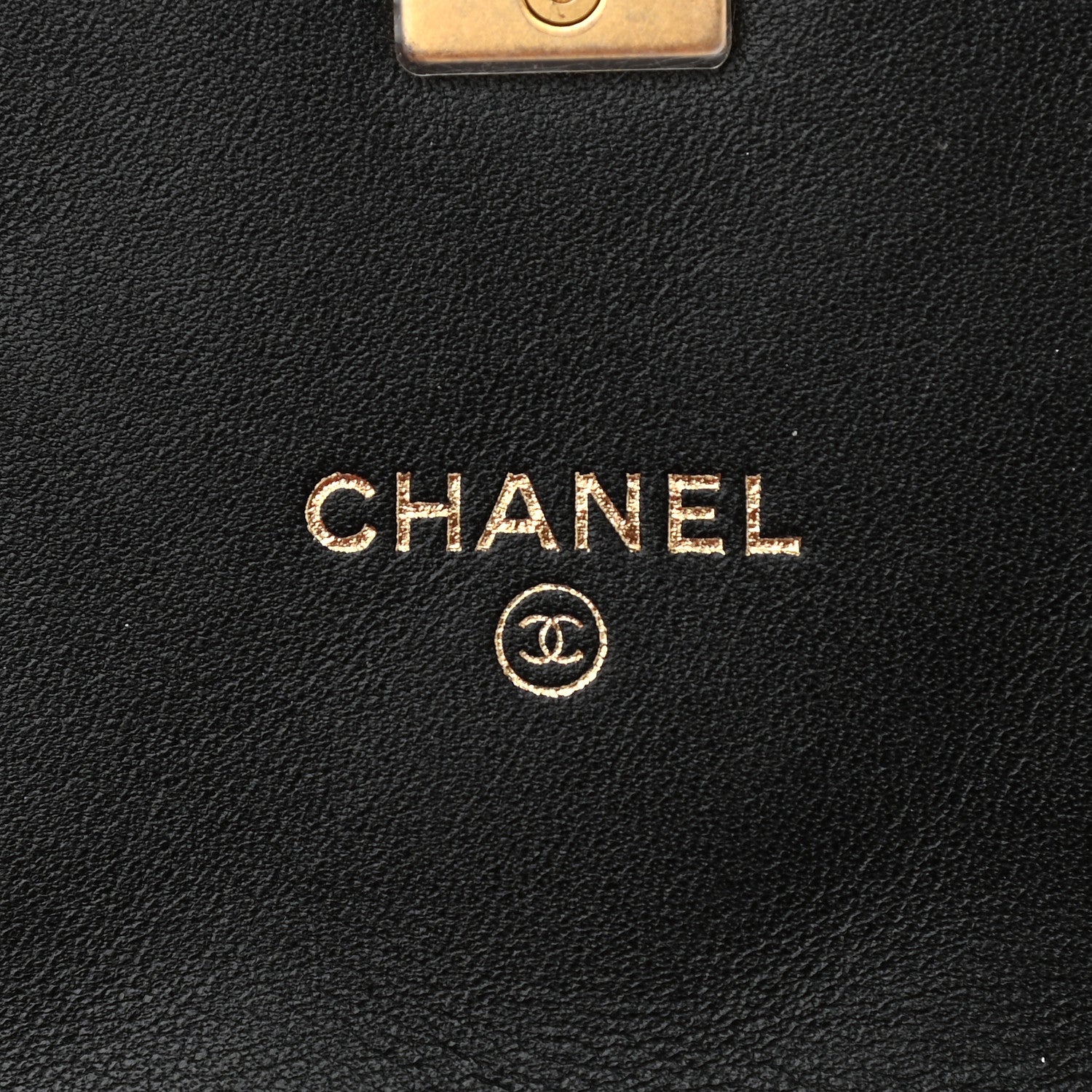 Chanel Calfskin Quilted Coco Mail Clutch With Chain Black 6 of 10