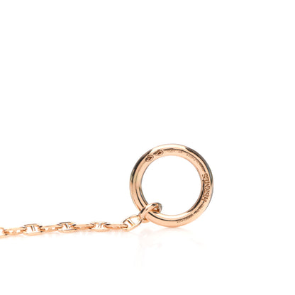Hermes 18K Rose Gold Diamond PM New Farandole Pendant Necklace ST 5 of 6