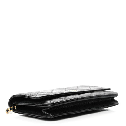 Chanel Caviar Quilted Wallet On Chain WOC Black 3 of 6