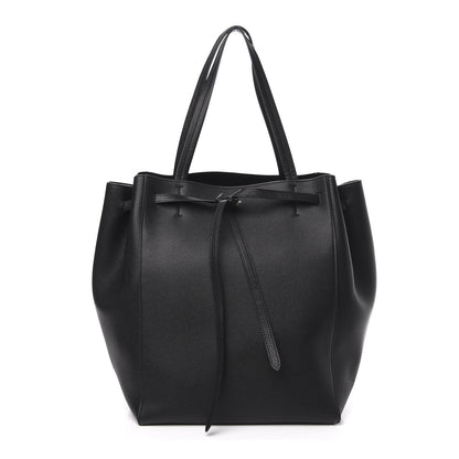 Celine Soft Grained Calfskin Medium Belt Cabas Phantom Black 1 of 9