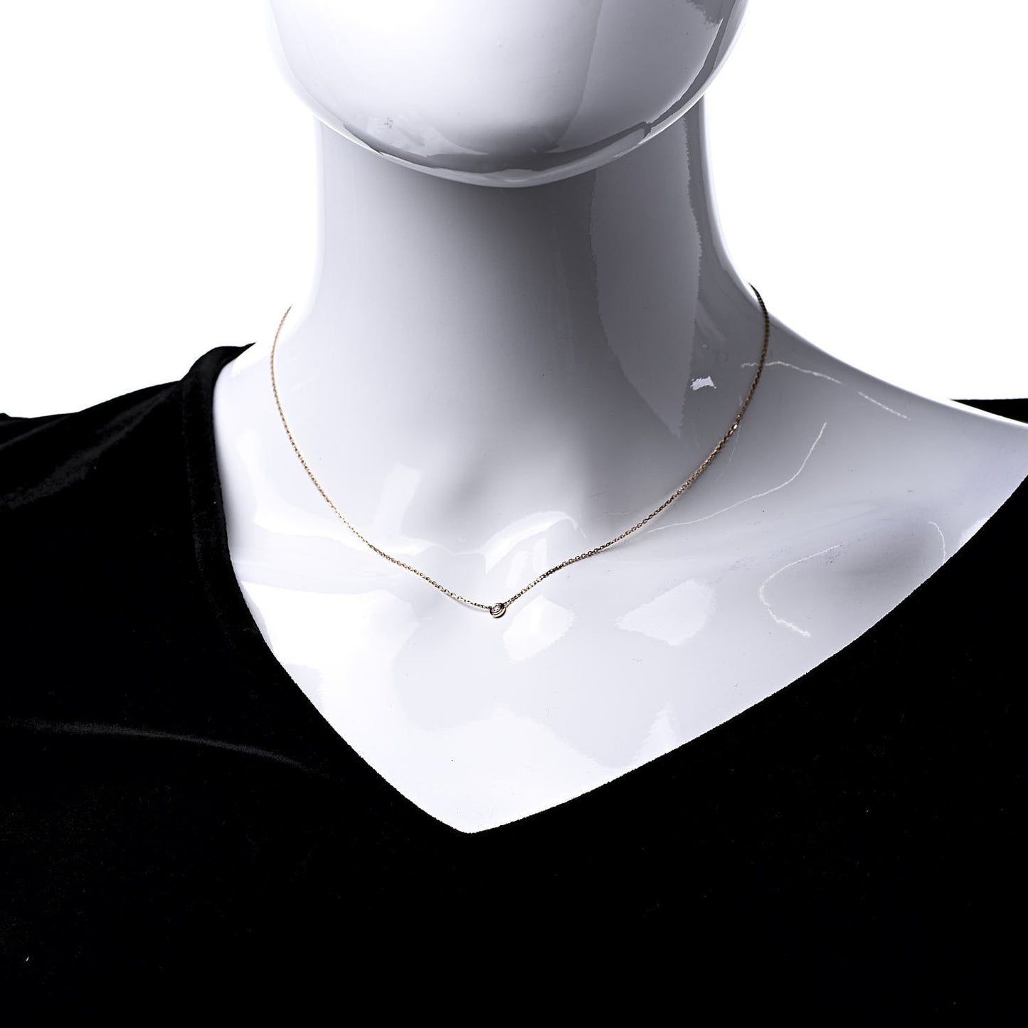 18K Pink Gold Diamond XS D'Amour Pendant Necklace