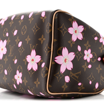 Louis Vuitton LV X TM Monogram Cherry Blossom Speedy Bandouliere 25 Sakura Brown 9 of 11