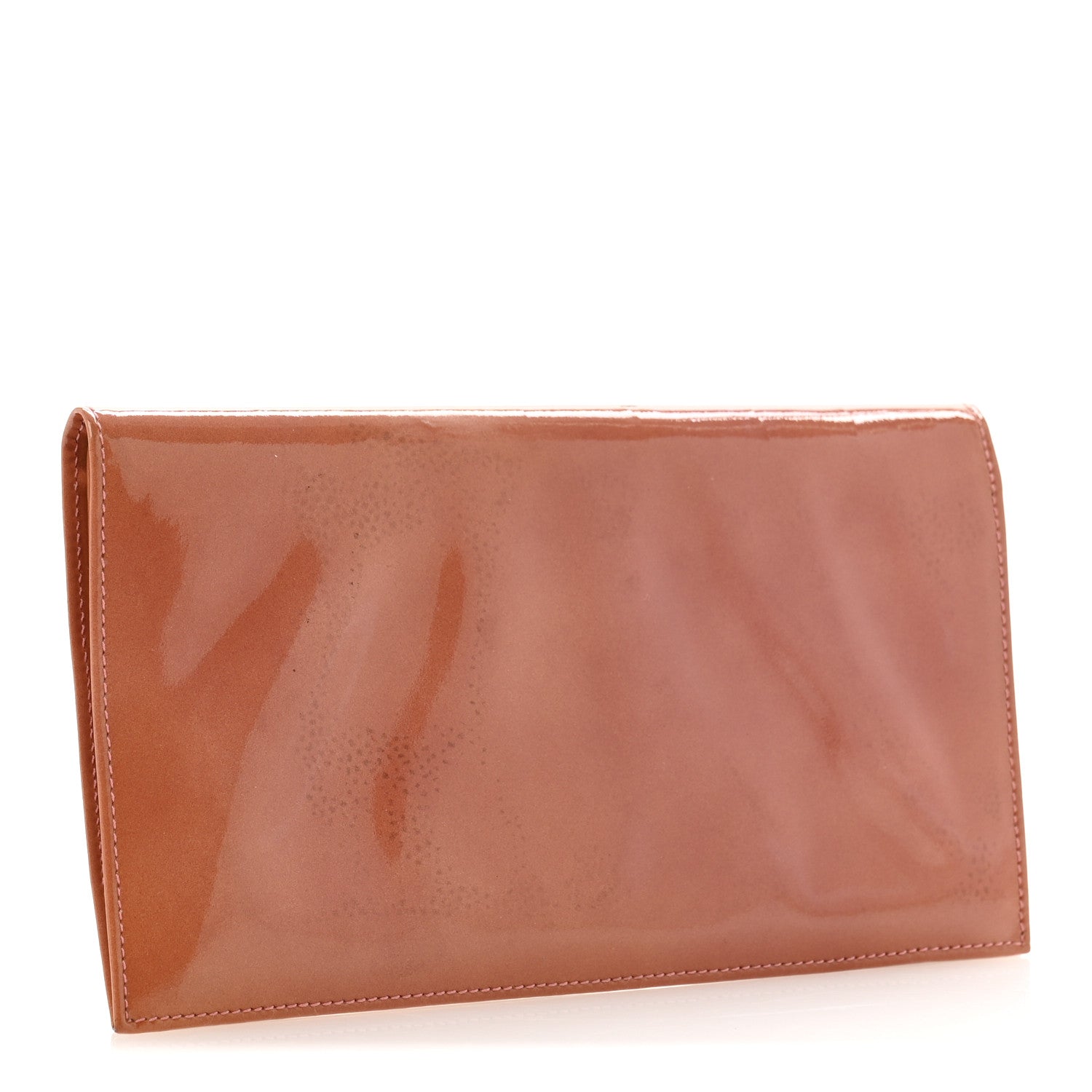 Chanel Patent CC Yen Wallet Pink 3 of 11