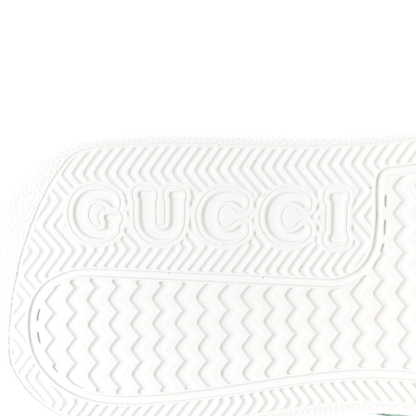 Calfskin Web Perforated Womens Platform 55mm Sneakers 38.5 White Bright Splash