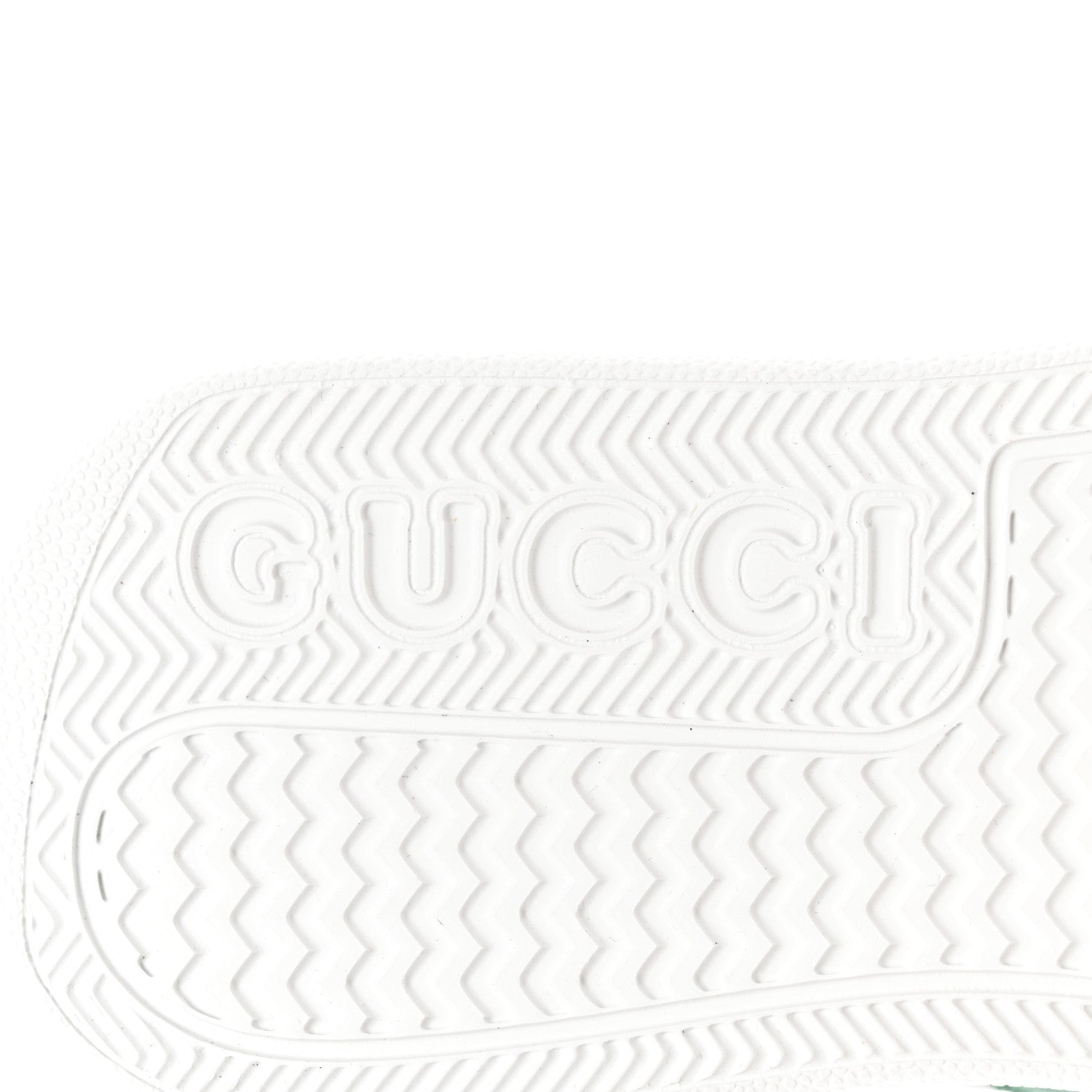 Gucci Calfskin Web Perforated Womens Platform 55mm Sneakers 38.5 White Bright Splash 7 of 10