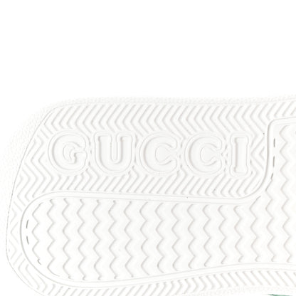 Gucci Calfskin Web Perforated Womens Platform 55mm Sneakers 38.5 White Bright Splash 7 of 10