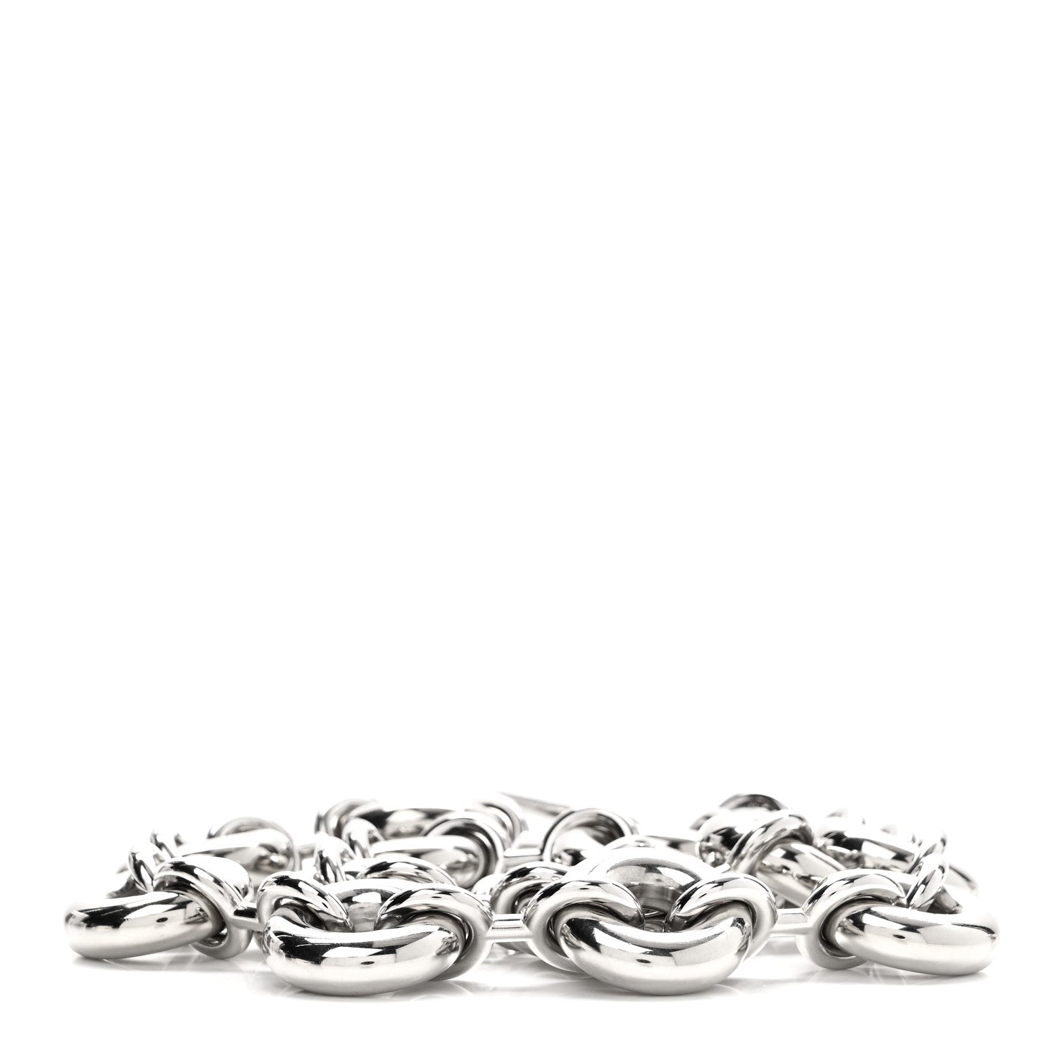 Loewe Brass Donut Chain Shoulder Strap Silver 2 of 5
