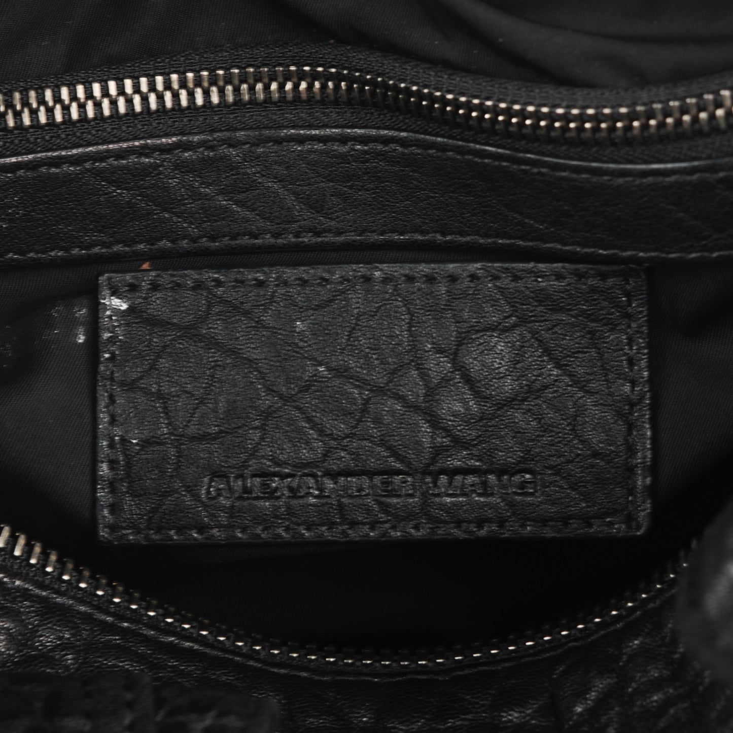 Pebbled Lambskin Rocco Black Nickel Hardware