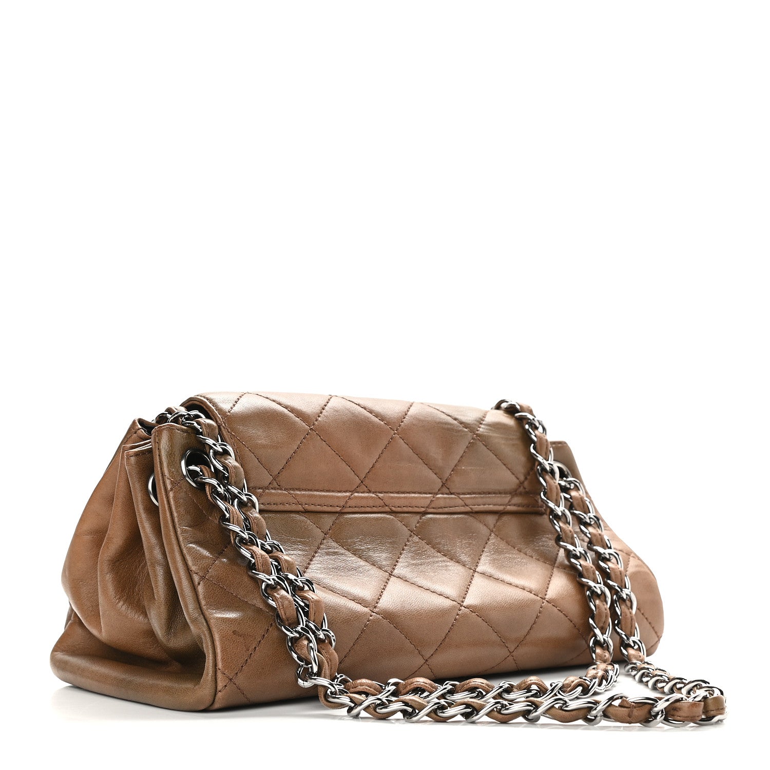 Chanel Calfskin Quilted Frame Flap Brown 2 of 8