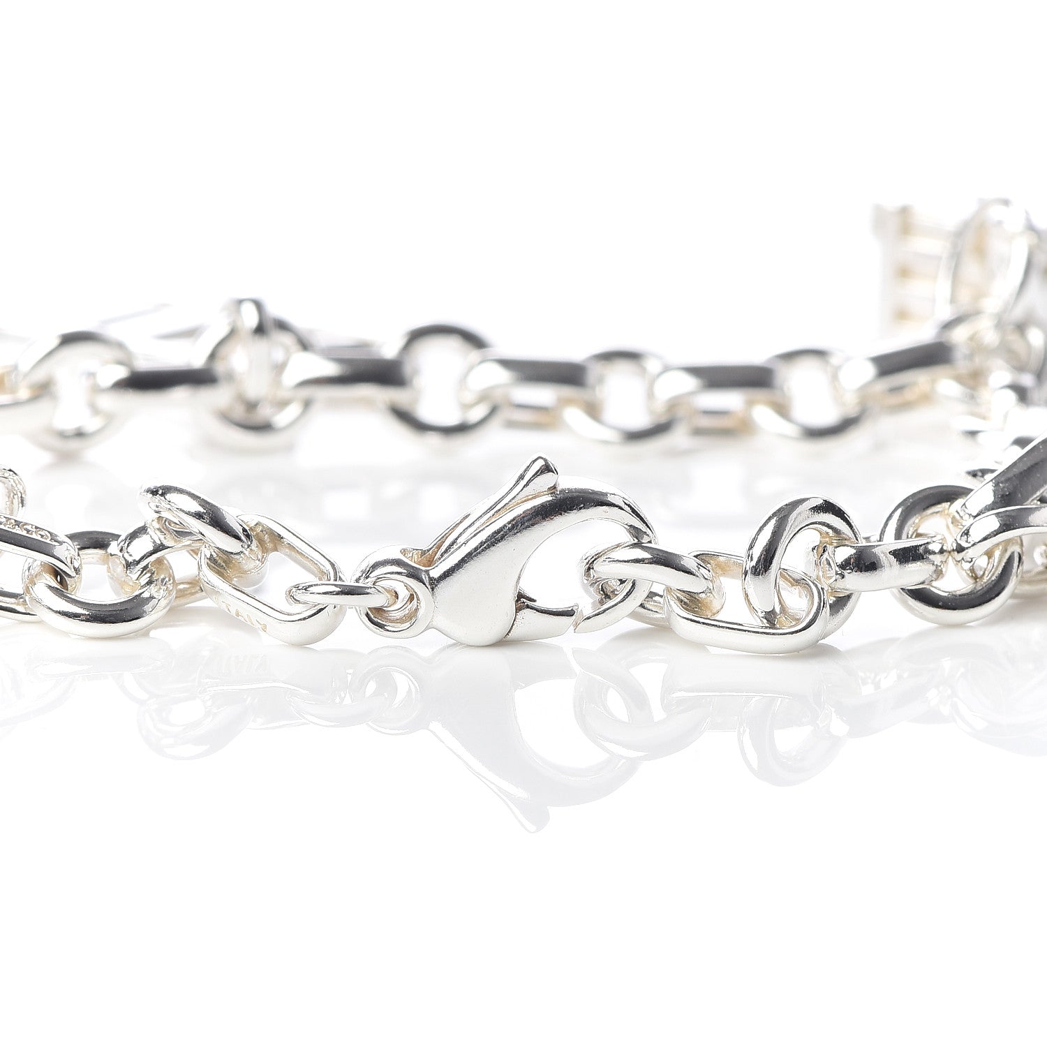 Tiffany Sterling Silver Atlas Charm Bracelet 5 of 5