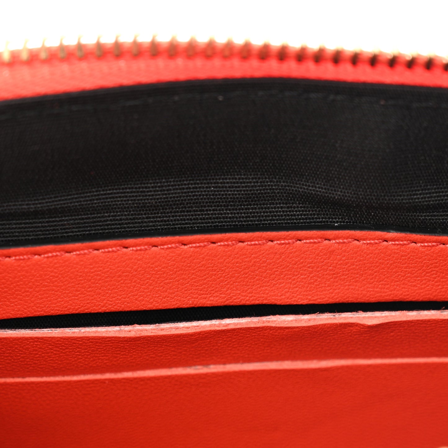 Nappa Quilted Tribute Icon Pouch Dark Orange