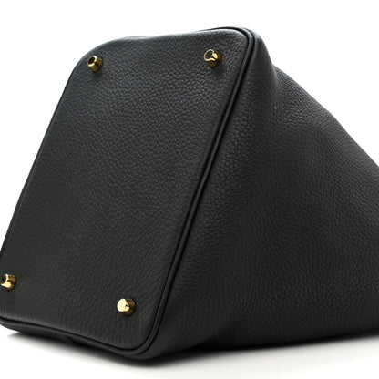 Hermes Taurillon Clemence Picotin Lock 22 MM Black 10 of 10