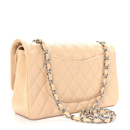 Chanel Caviar Quilted Medium Double Flap Beige Clair 3 of 10