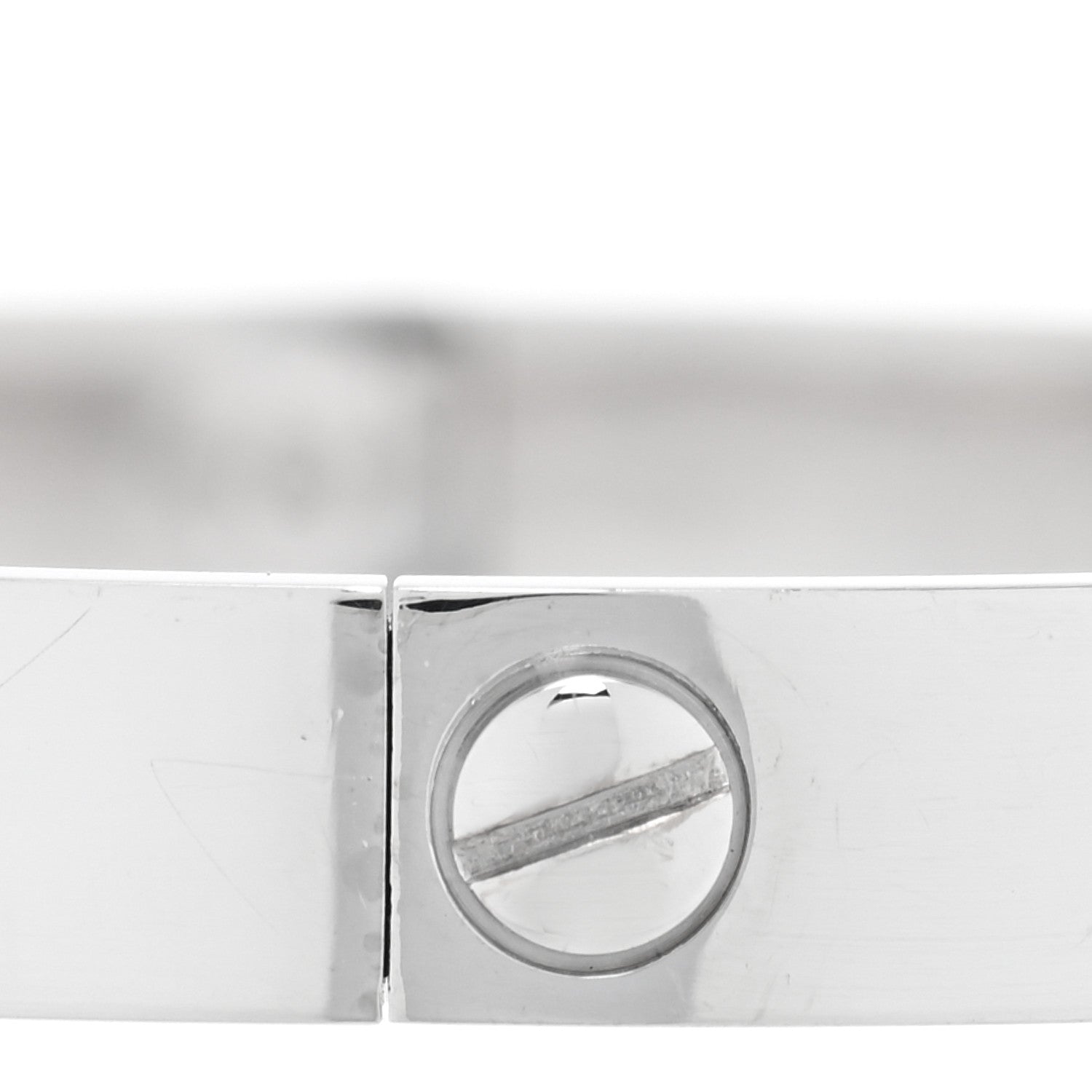 Cartier 18K White Gold LOVE Bracelet 18 4 of 5