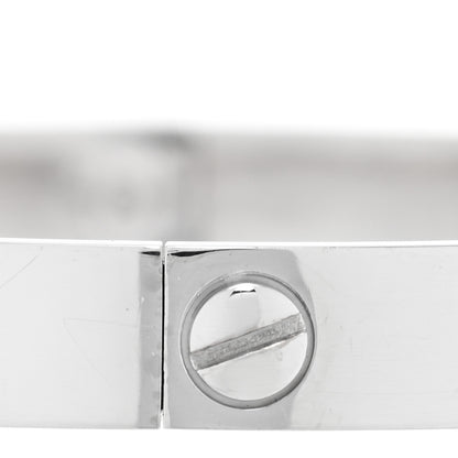 Cartier 18K White Gold LOVE Bracelet 18 4 of 5