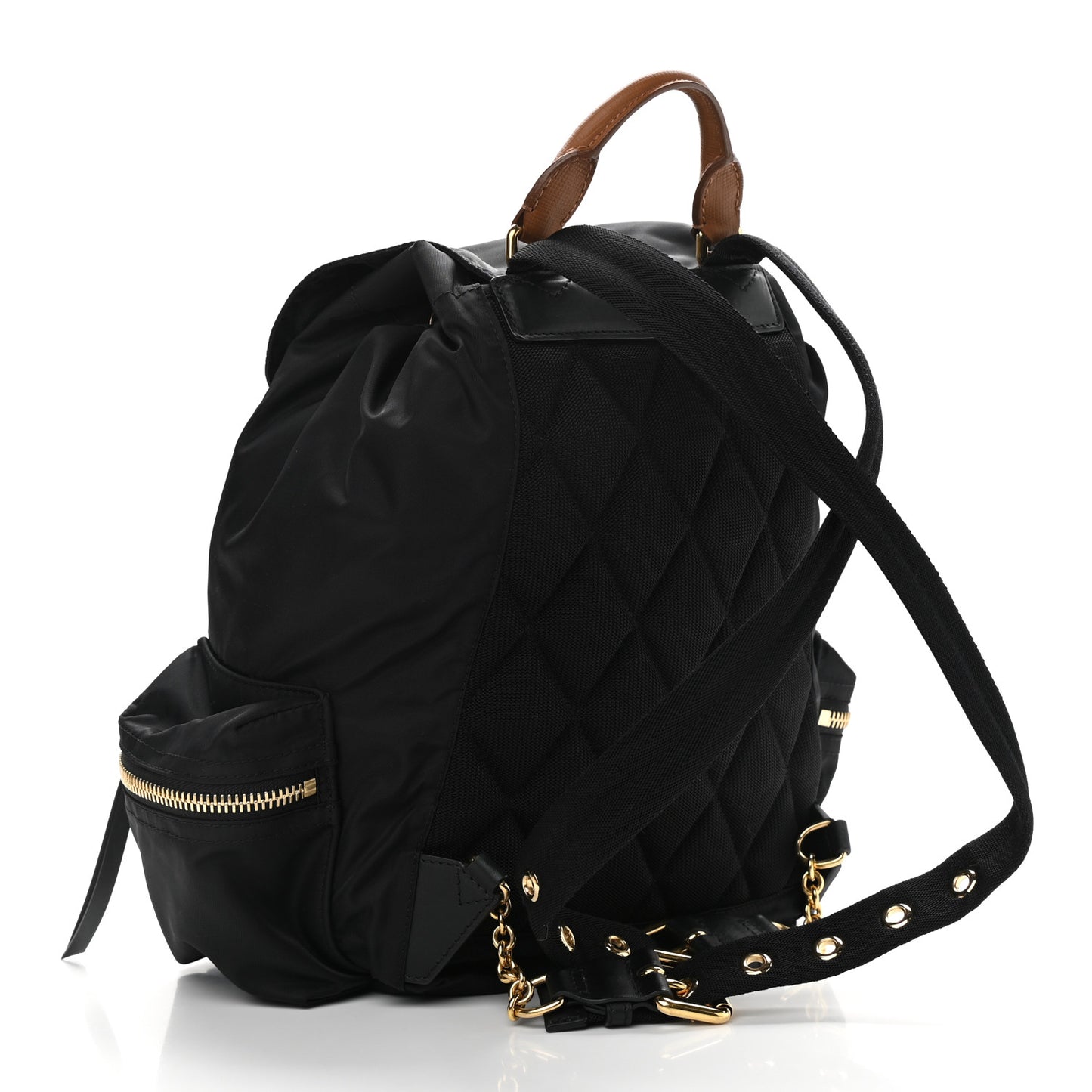 Nylon Medium Rucksack Backpack Black