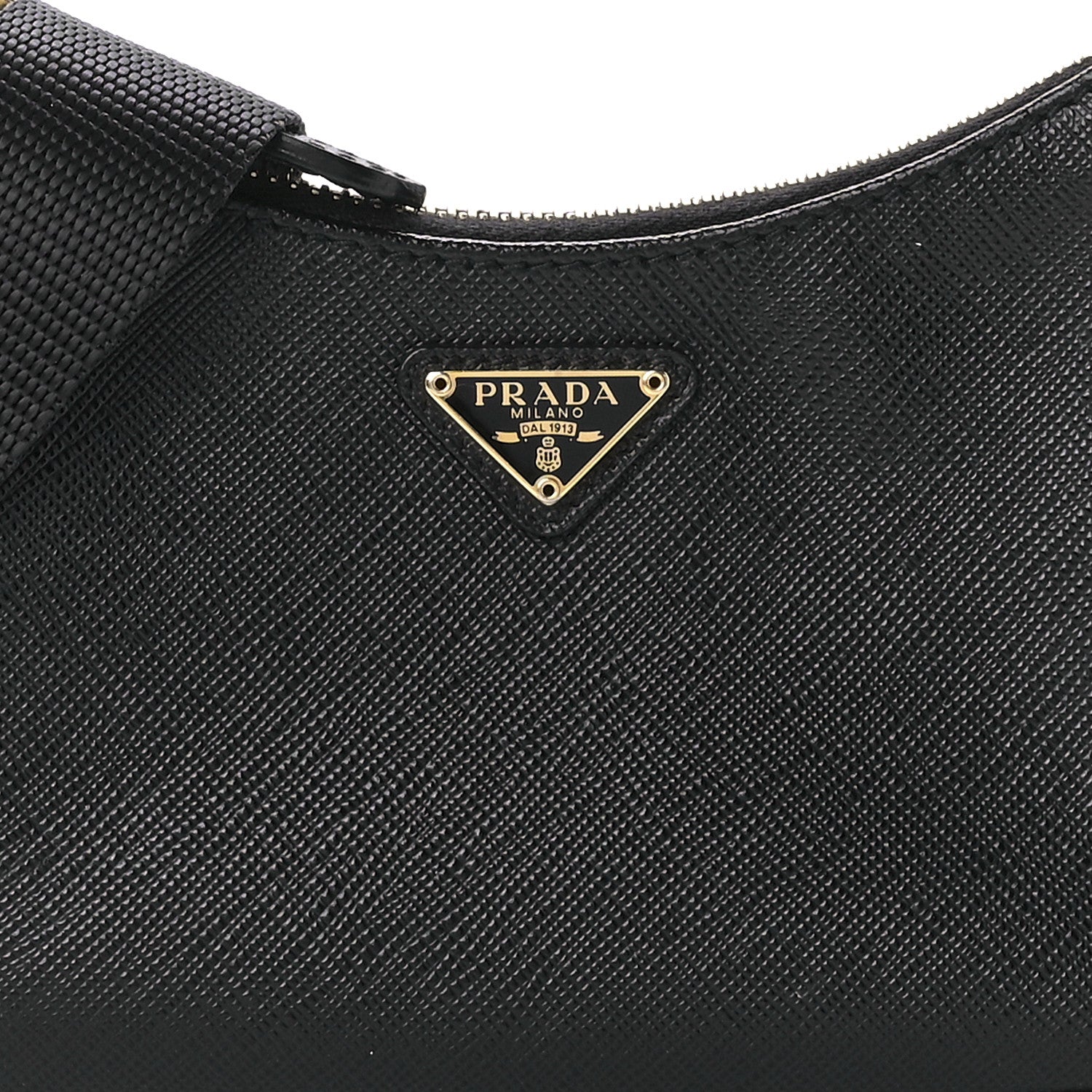 Prada Saffiano Lux Mini Shoulder Bag Black 9 of 12