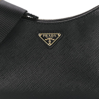 Prada Saffiano Lux Mini Shoulder Bag Black 9 of 12