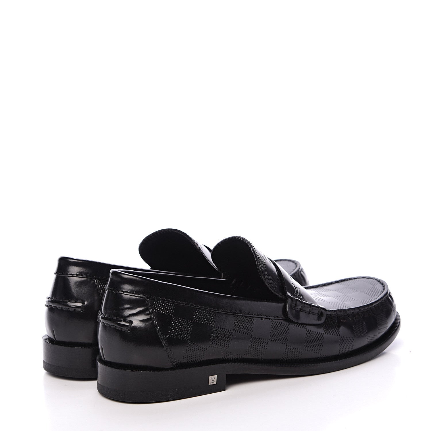 Louis Vuitton Damier Infini Graduation Loafers 6.5 Black 4 of 7