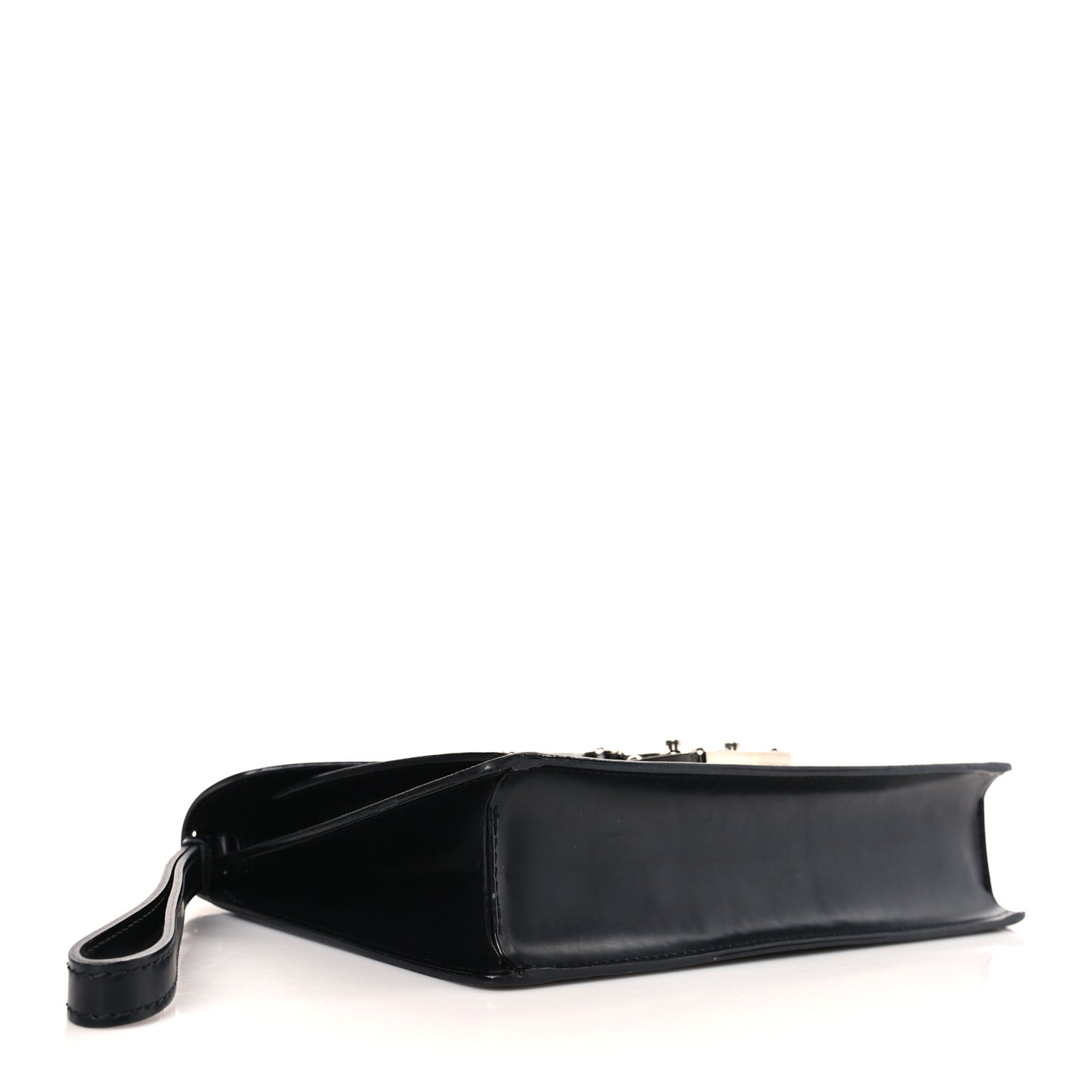 Epi Pochette Sellier Dragonne Clutch Black