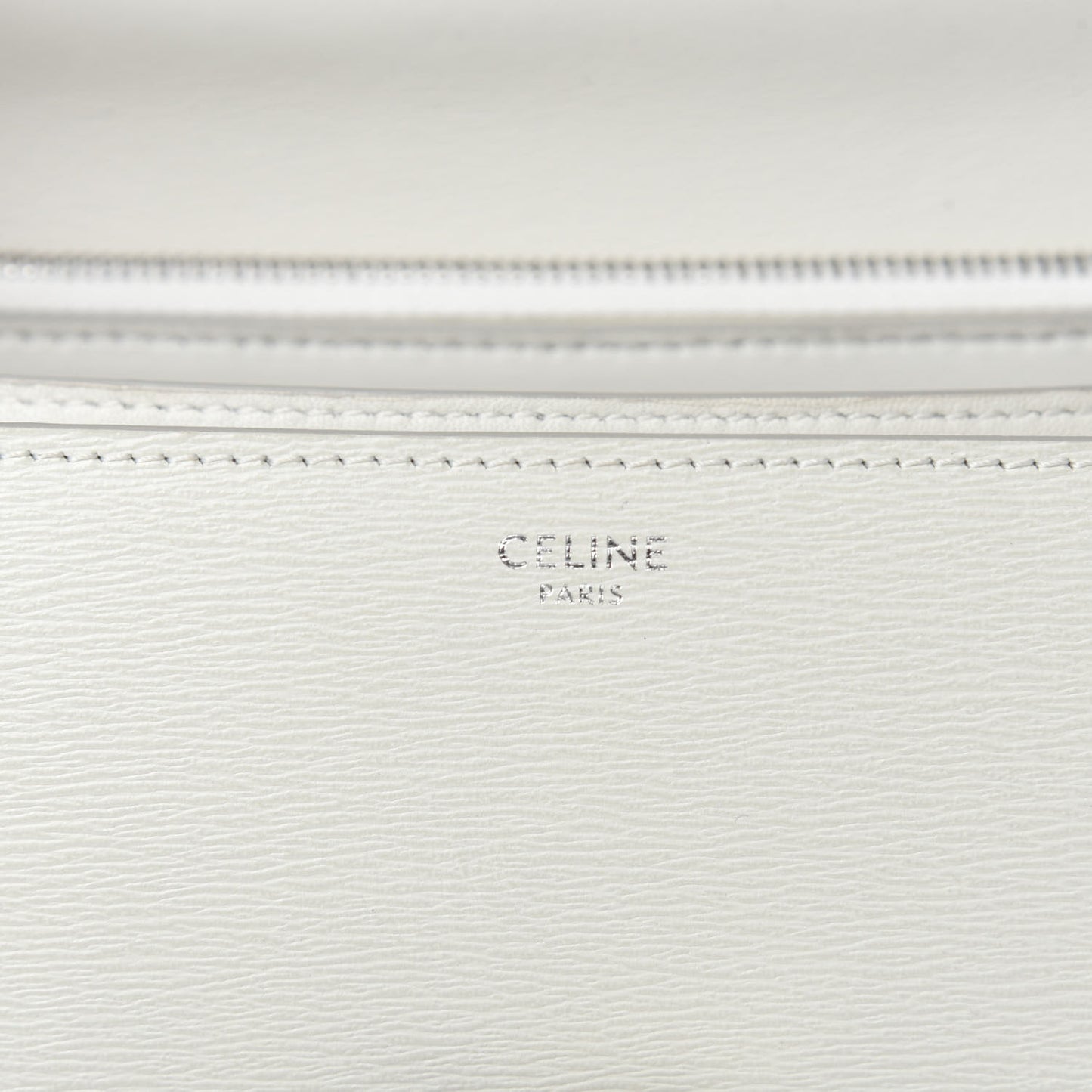 Liege Calfskin Medium Classic Box Flap Bag White