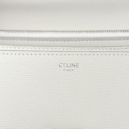 Celine Liege Calfskin Medium Classic Box Flap Bag White 8 of 10