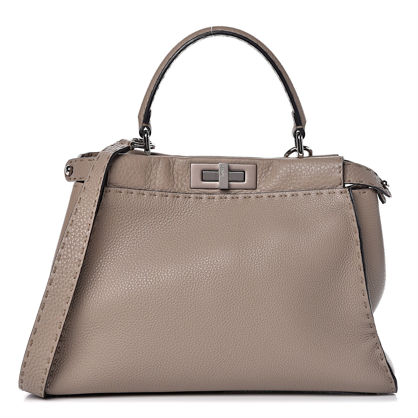 Cuoio Romano Selleria Medium Peekaboo Iconic Satchel Corda