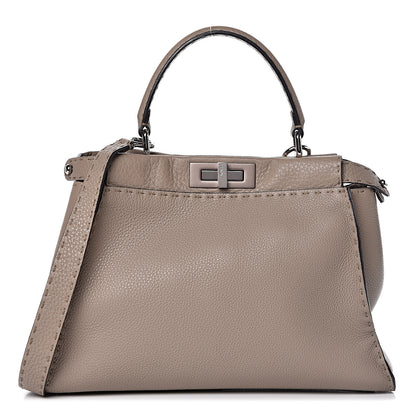 Fendi Cuoio Romano Selleria Medium Peekaboo Iconic Satchel Corda 1 of 11