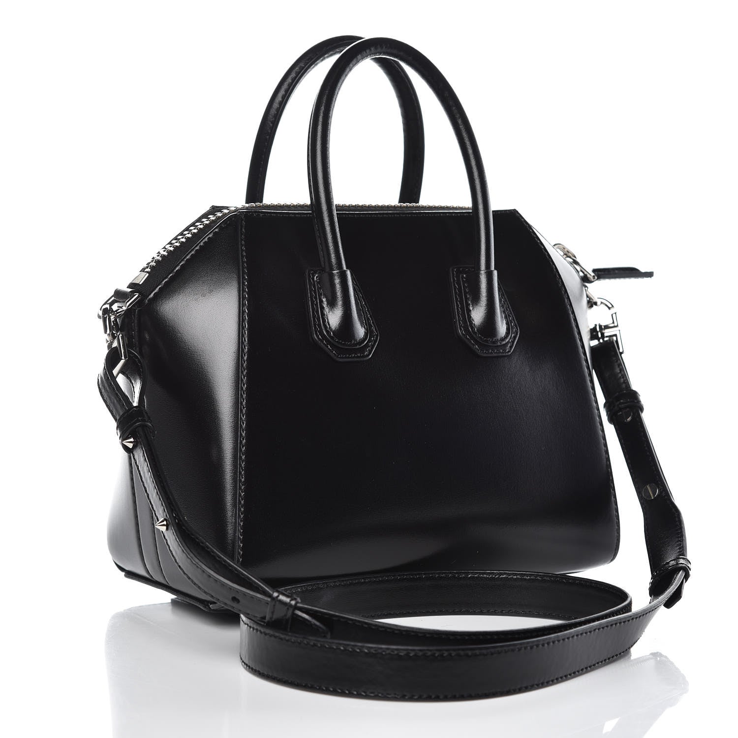 Givenchy Shiny Lord Calfskin Mini Antigona Black 3 of 11