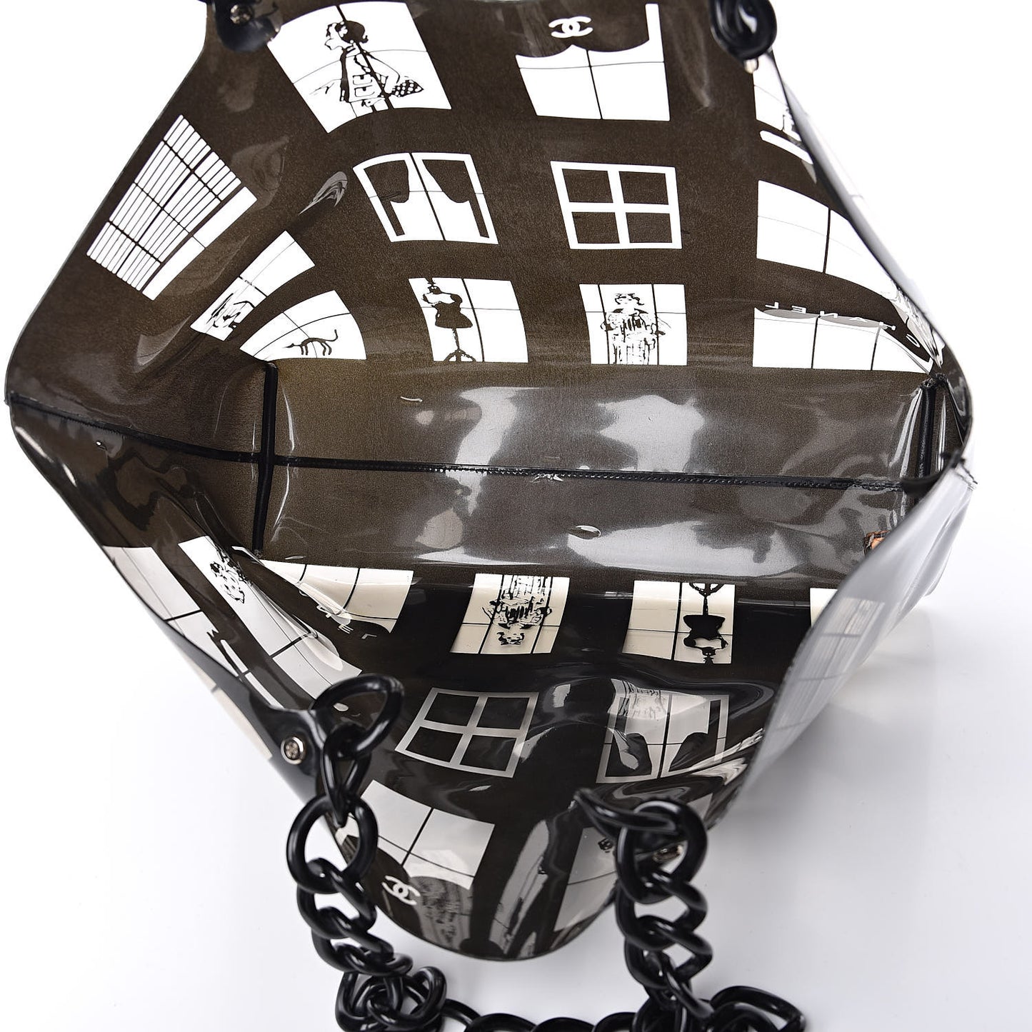 Vinyl Coco Window Tote Black