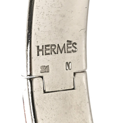 Hermes Enamel Narrow Clic Clac H Bracelet PM Vert Prairie White 4 of 5