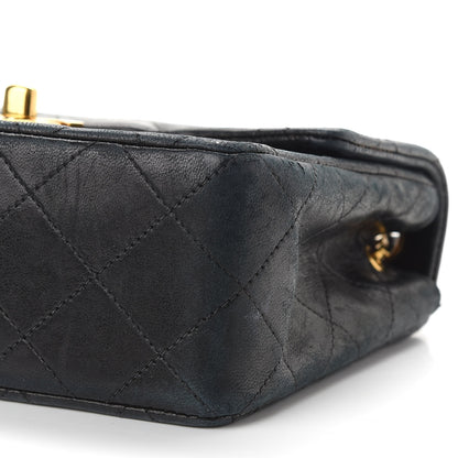 Chanel Lambskin Quilted Mini Square Flap Bag Black 9 of 11