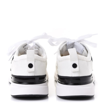 Chanel Calfskin Mesh Lycra Suede Womens Logo Sneakers 37.5 White 12 of 20