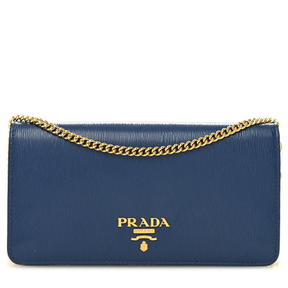 Prada Vitello Move Mini Crossbody Bag Bleuette 1 of 12