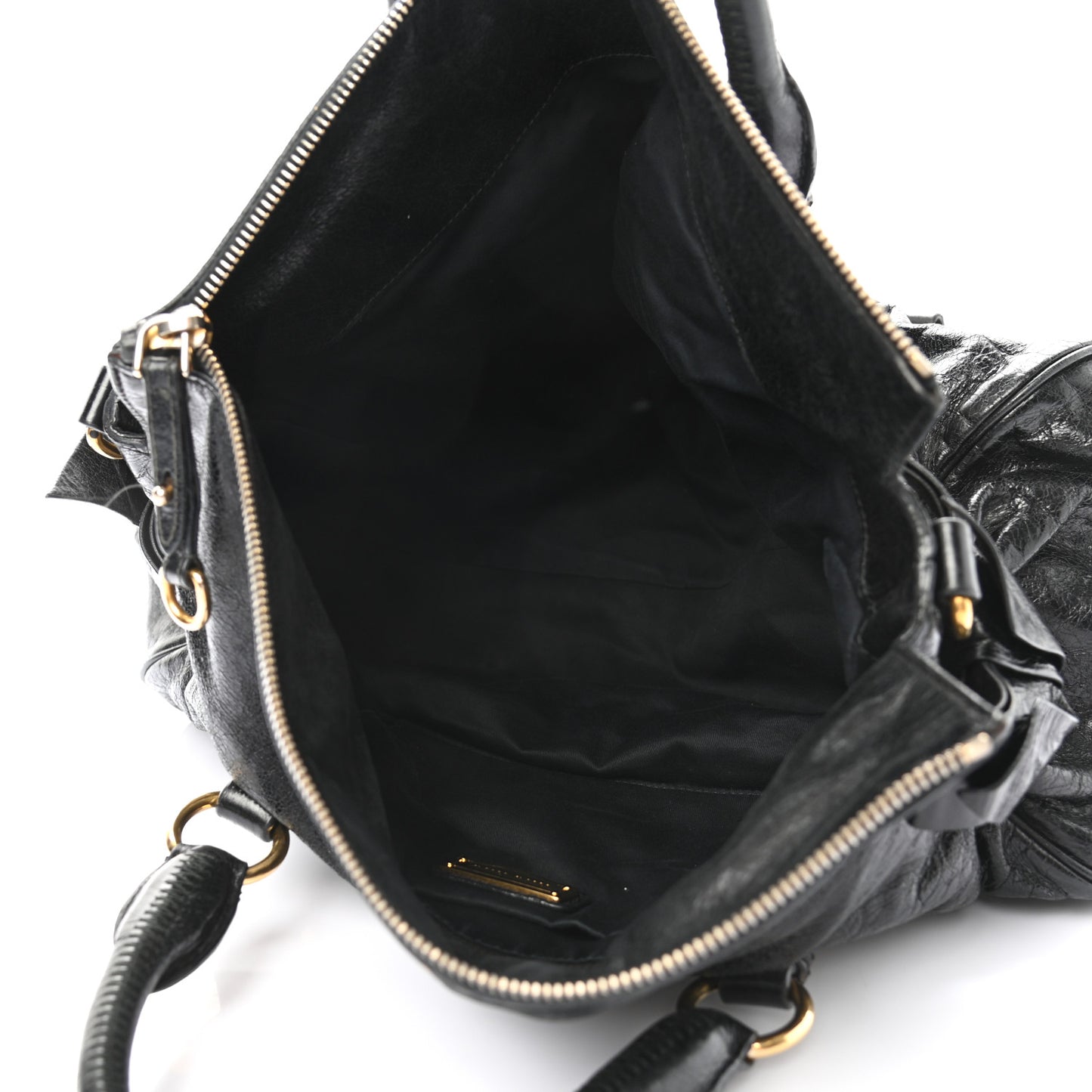 Vitello Lux Medium Bow Bag Black