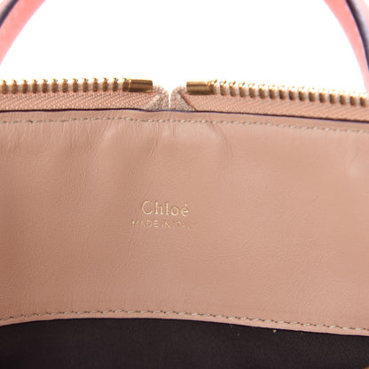 Chloe Smooth Calfskin Small Baylee Tote Blush Nude Coral Pop 6 of 11