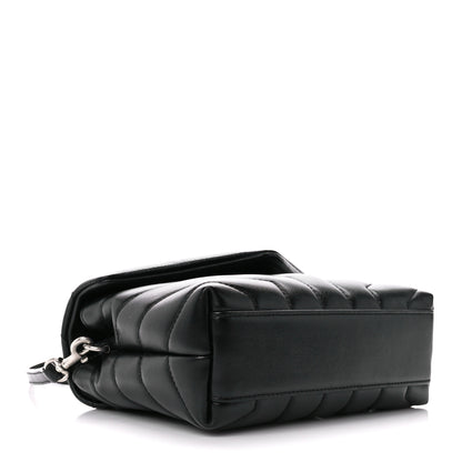 Saint Laurent Calfskin Y Quilted Monogram Toy Loulou Crossbody Bag Black 4 of 13