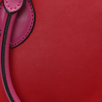 Gucci Calfskin Small Top Handle Bag Hibiscus Red New Rosette 14 of 23