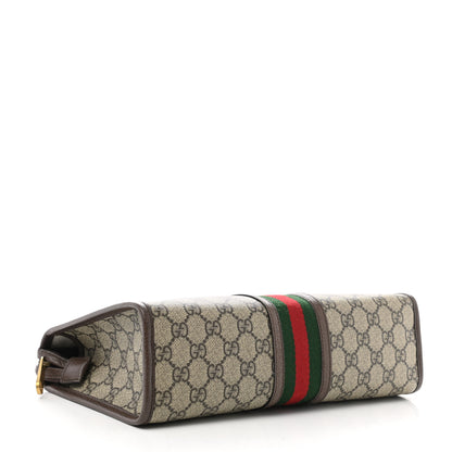 Gucci GG Supreme Monogram Web Toiletry Case Brown 4 of 8