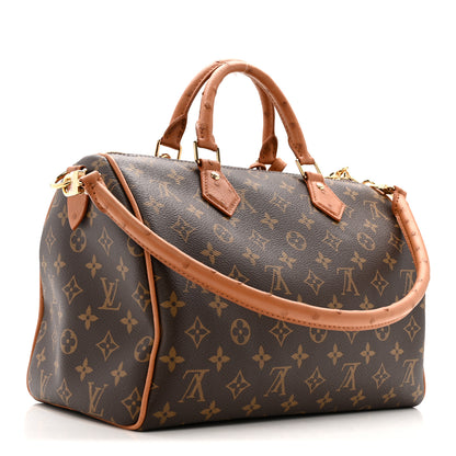 Louis Vuitton Monogram Crocodile Embossed Speedy Soft 25 Black 3 of 12