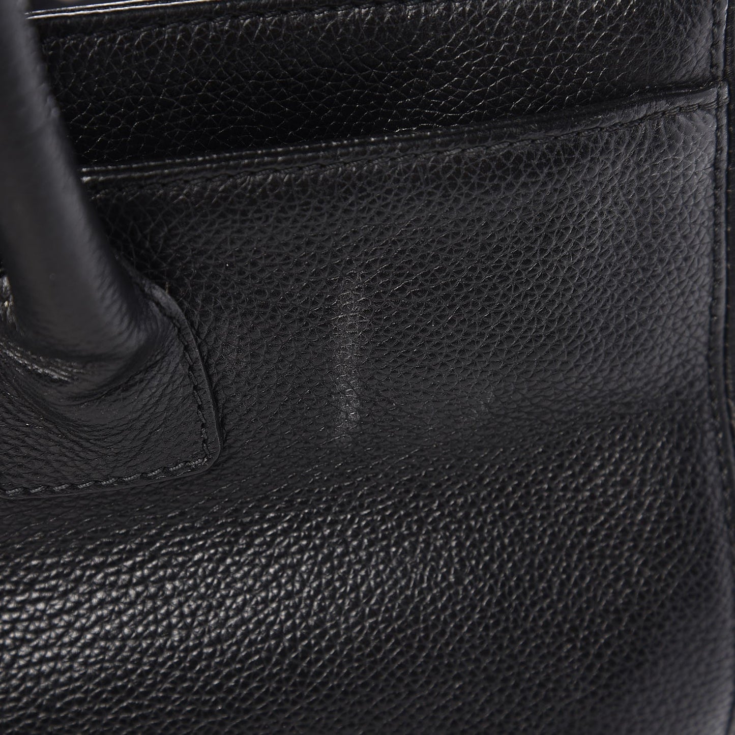 Calfskin Cerf Executive Shopper Tote Black