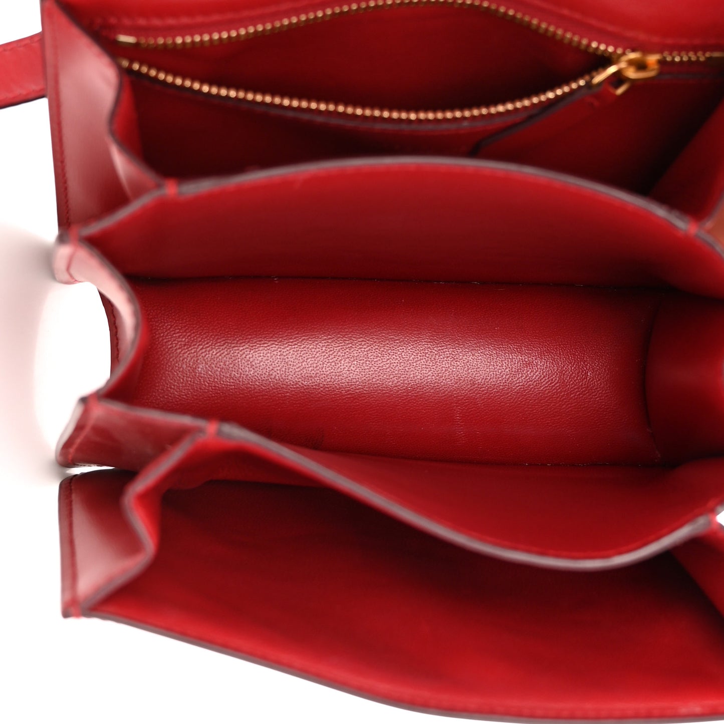 Smooth Calfskin Small Classic Box Flap Bag Red