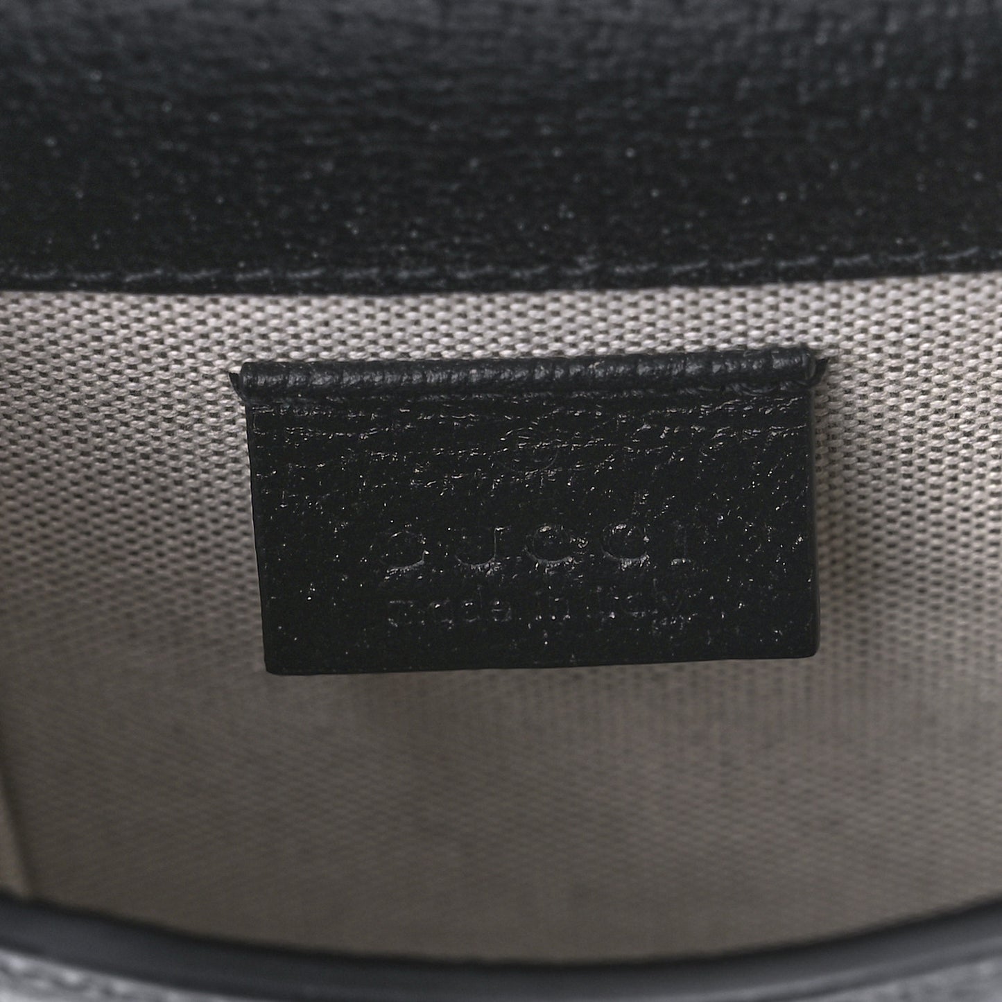 Jacquard Black Denim GG Monogram Textured Dollar Calfskin Mini Horsebit 1955 Crossbody Bag Black Ivory