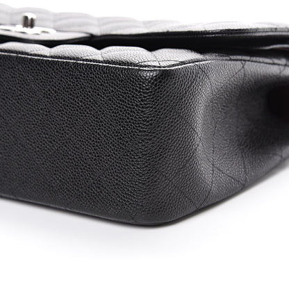 Chanel Caviar Quilted Jumbo Double Flap Black 11 of 12