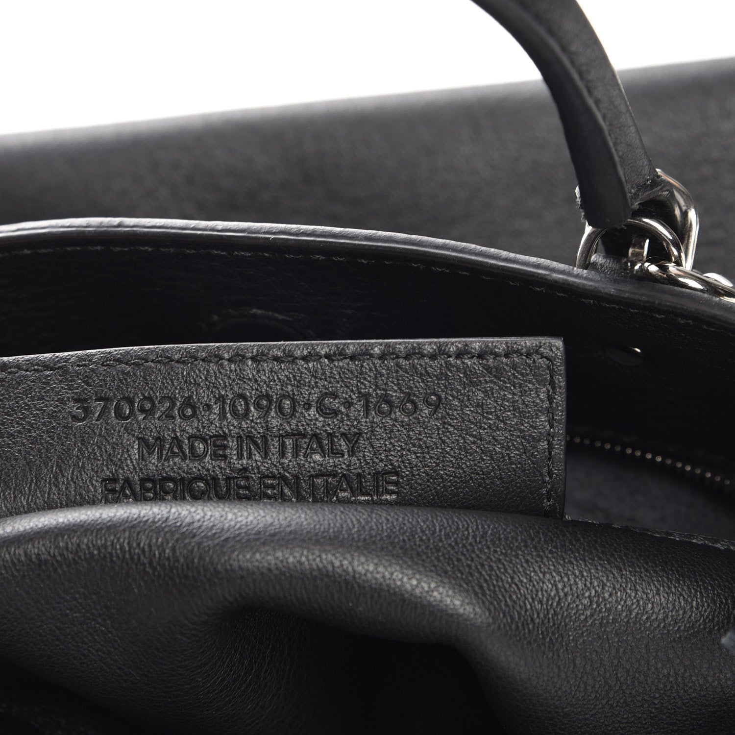 Balenciaga Calfskin Papier Mini A4 Zip Around Tote Black Chartreuse 9 of 9
