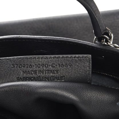 Balenciaga Calfskin Papier Mini A4 Zip Around Tote Black Chartreuse 9 of 9